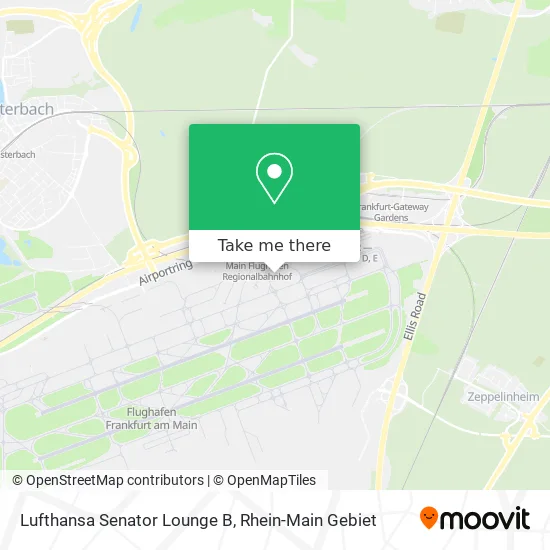 Lufthansa Senator Lounge B map