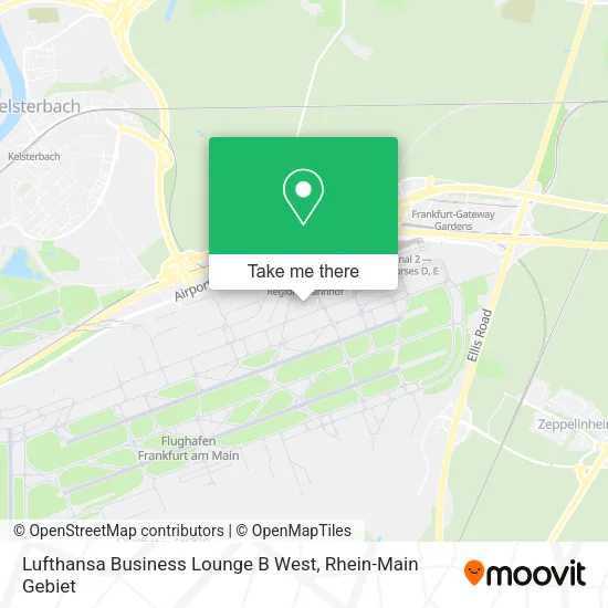 Карта Lufthansa Business Lounge B West