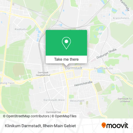 Карта Klinikum Darmstadt