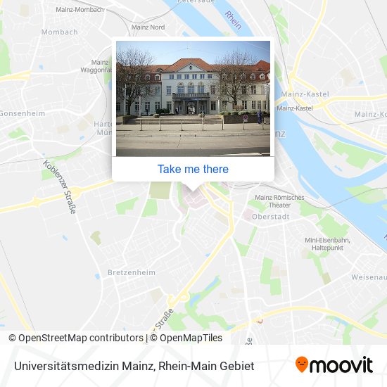 Universitätsmedizin Mainz map