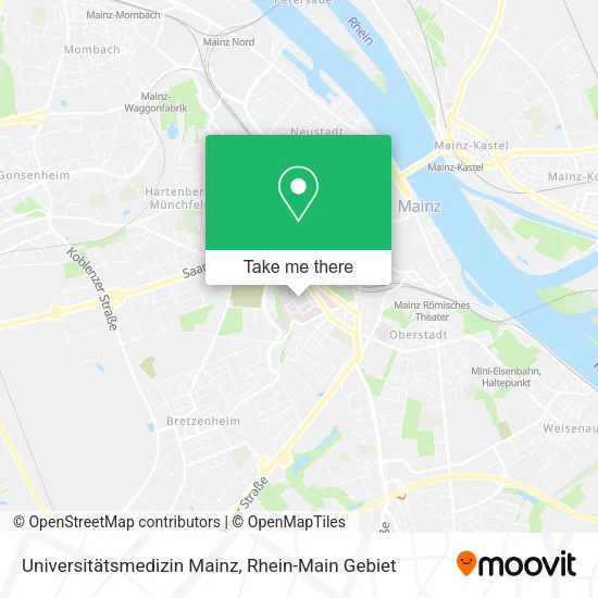 Карта Universitätsmedizin Mainz
