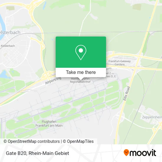 Gate B20 map
