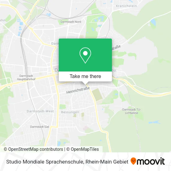 Карта Studio Mondiale Sprachenschule