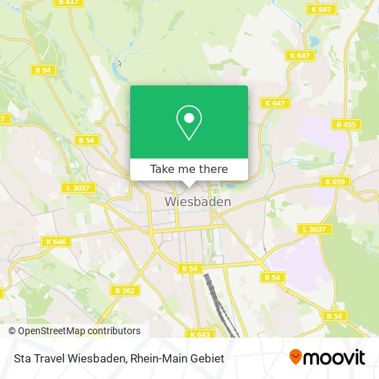 Sta Travel Wiesbaden map