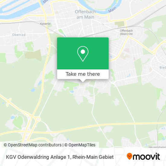 Карта KGV Odenwaldring Anlage 1