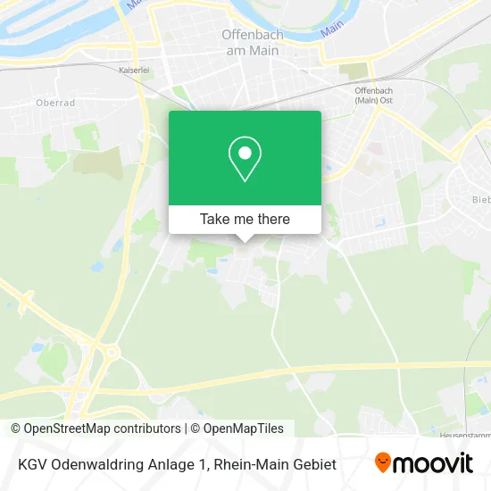 Карта KGV Odenwaldring Anlage 1