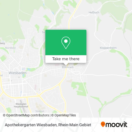 Apothekergarten Wiesbaden map