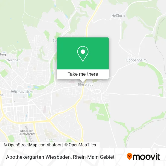 Карта Apothekergarten Wiesbaden