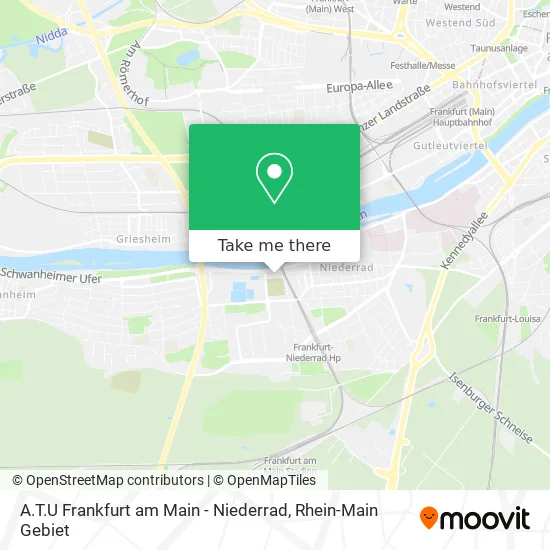 Карта A.T.U Frankfurt am Main - Niederrad