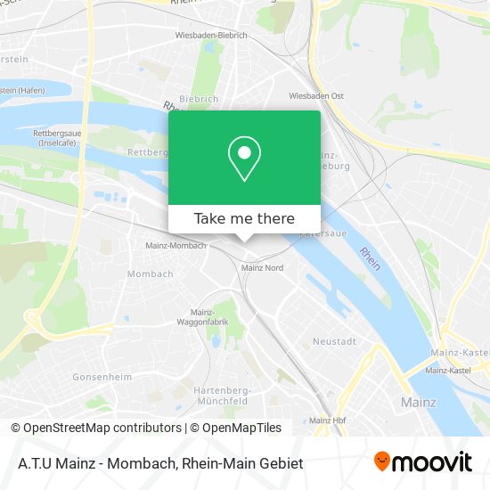 Карта A.T.U Mainz - Mombach