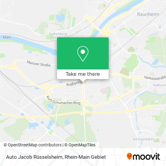 Auto Jacob Rüsselsheim map