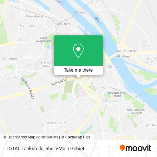 TOTAL Tankstelle map