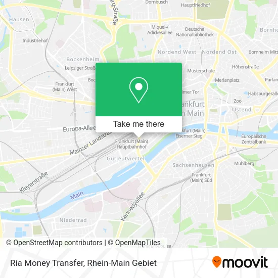 Карта Ria Money Transfer