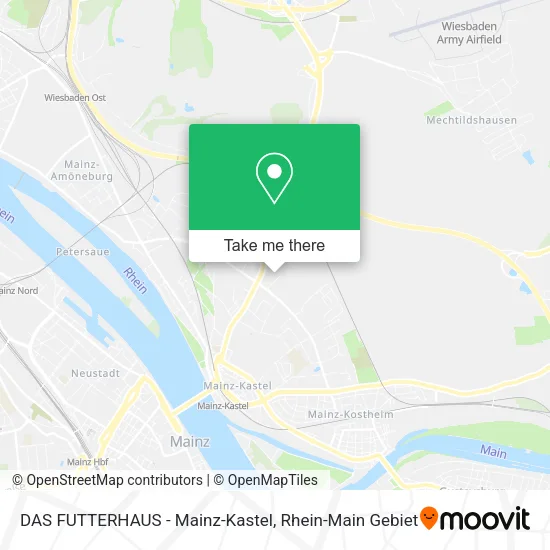 Карта DAS FUTTERHAUS - Mainz-Kastel