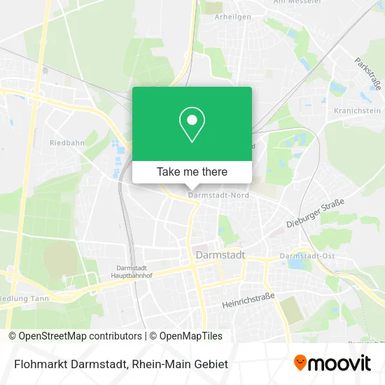 Карта Flohmarkt Darmstadt