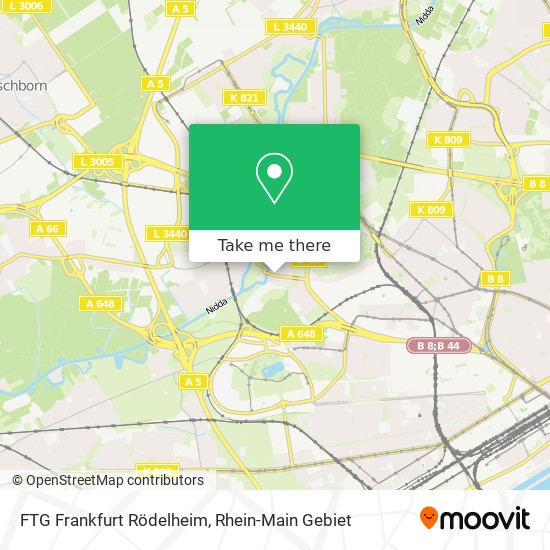 FTG Frankfurt Rödelheim map