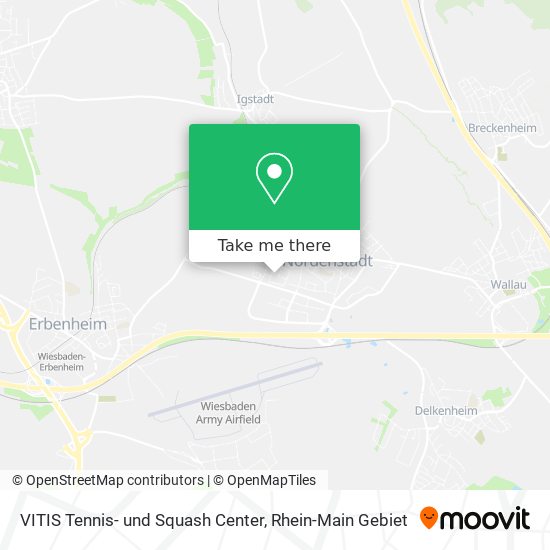 VITIS Tennis- und Squash Center map