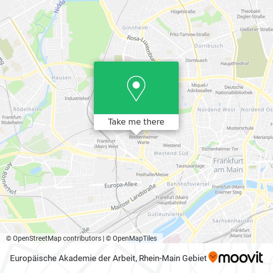 Europäische Akademie der Arbeit map