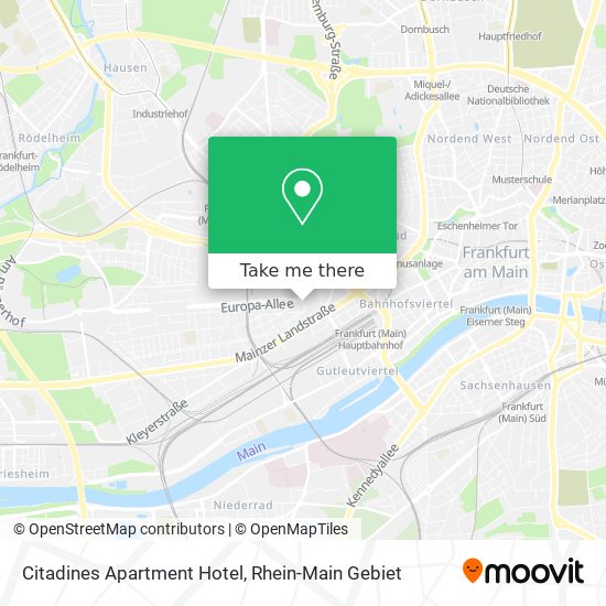 Citadines Apartment Hotel map