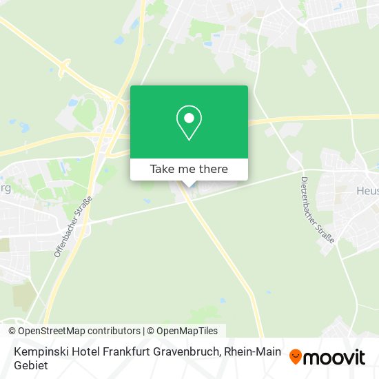 Kempinski Hotel Frankfurt Gravenbruch map