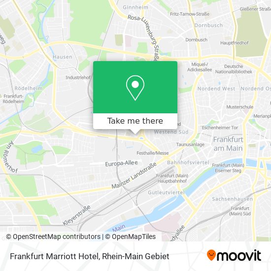 Frankfurt Marriott Hotel map