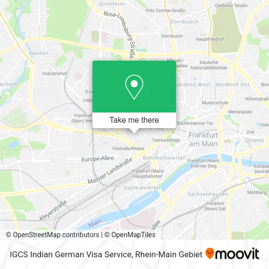 Карта IGCS Indian German Visa Service