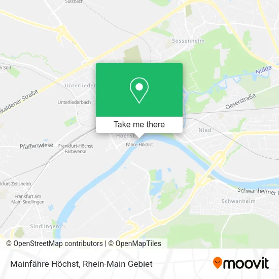 Карта Mainfähre Höchst