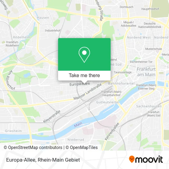 Europa-Allee map