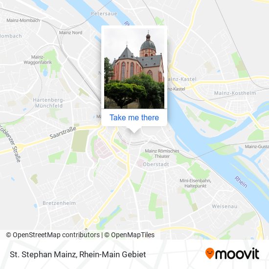 St. Stephan Mainz map