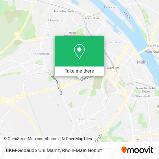 Карта BKM-Gebäude Uni Mainz