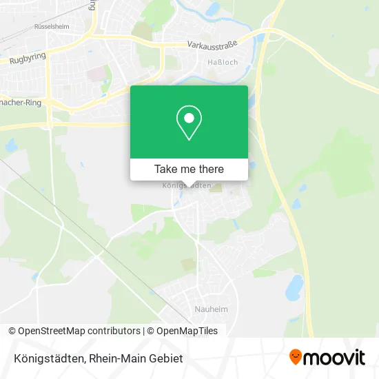 Карта Königstädten
