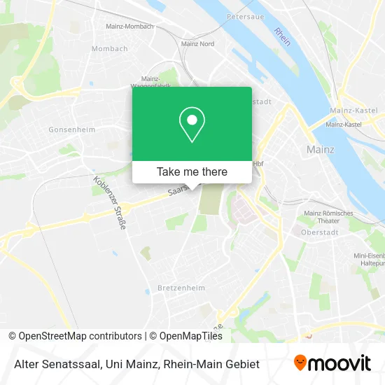 Карта Alter Senatssaal, Uni Mainz