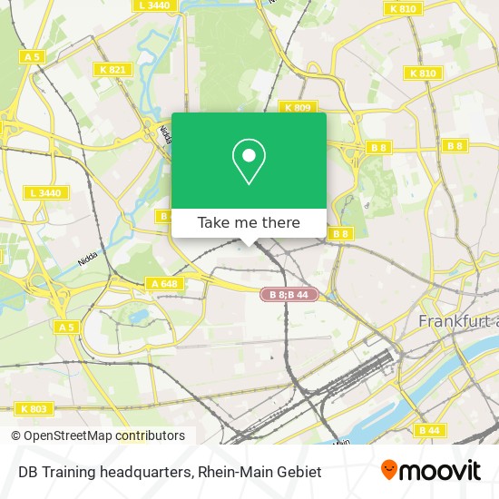 DB Training headquarters map