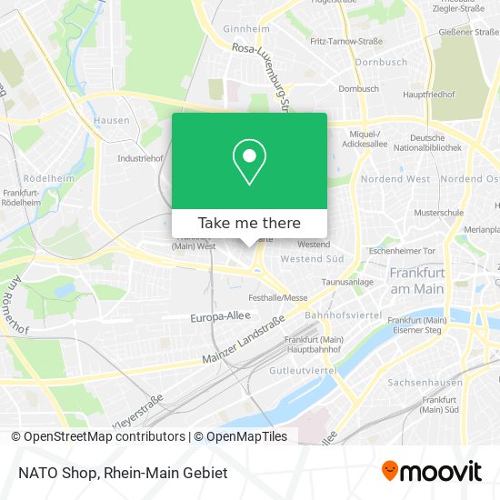 NATO Shop map