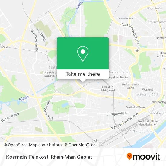 Карта Kosmidis Feinkost