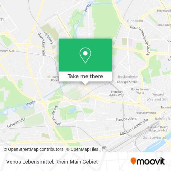 Карта Venos Lebensmittel