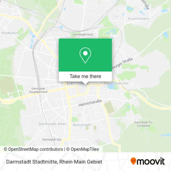 Карта Darmstadt Stadtmitte