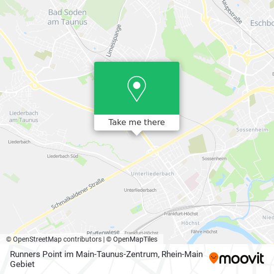 Карта Runners Point im Main-Taunus-Zentrum