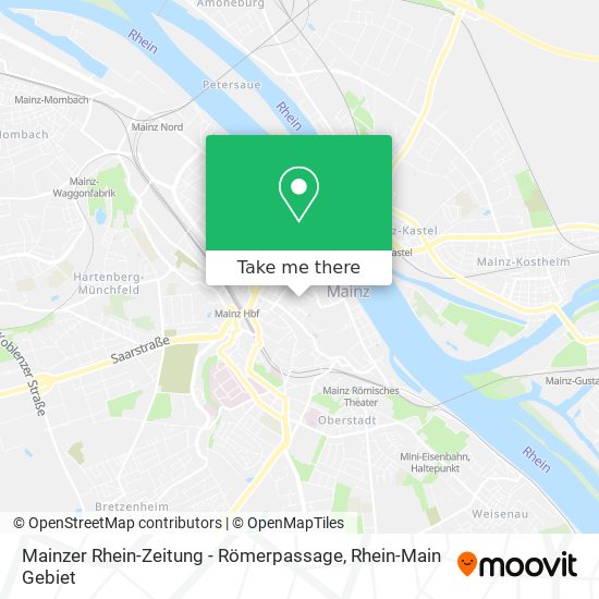 Mainzer Rhein-Zeitung - Römerpassage map