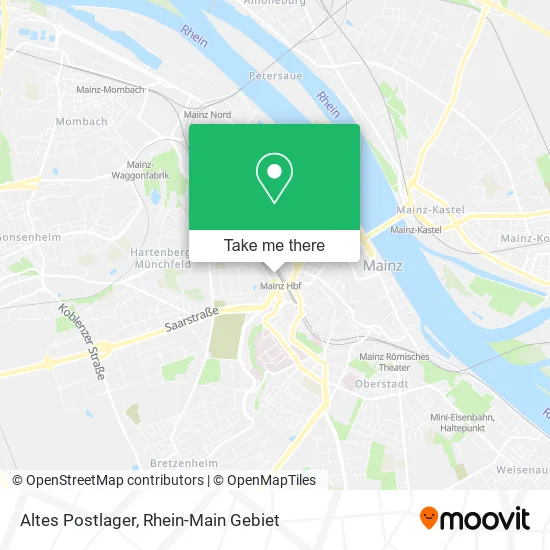 Altes Postlager map
