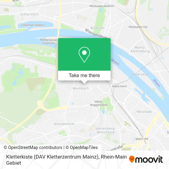 Карта Kletterkiste (DAV Kletterzentrum Mainz)