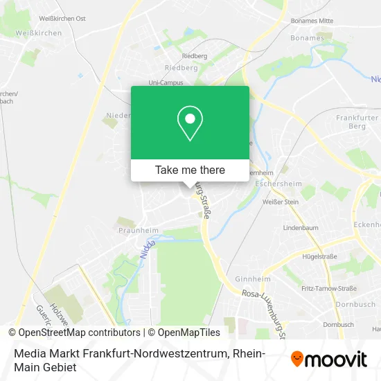 Карта Media Markt Frankfurt-Nordwestzentrum