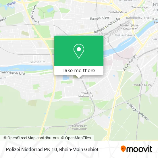 Polizei Niederrad PK 10 map