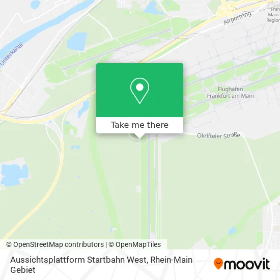 Карта Aussichtsplattform Startbahn West