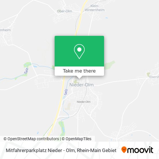 Карта Mitfahrerparkplatz Nieder - Olm