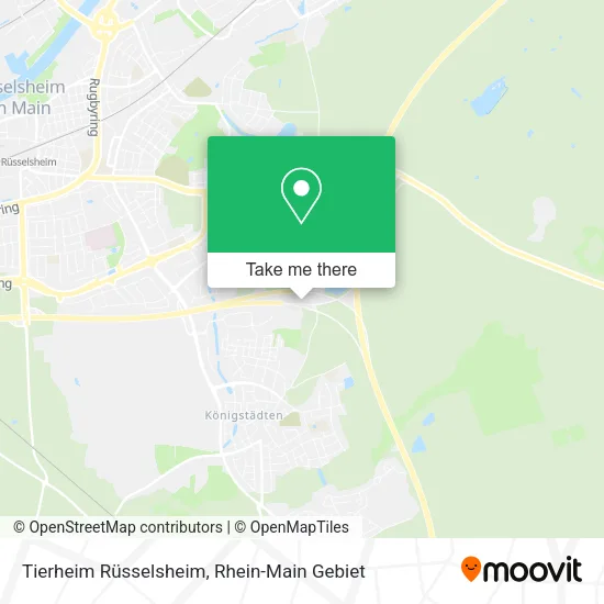Карта Tierheim Rüsselsheim