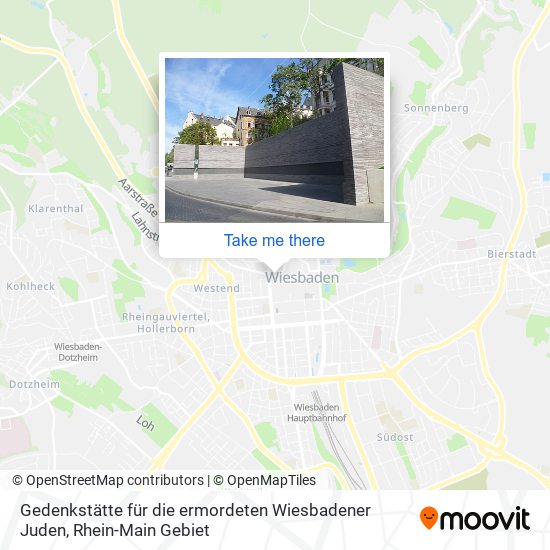Gedenkstätte für die ermordeten Wiesbadener Juden map