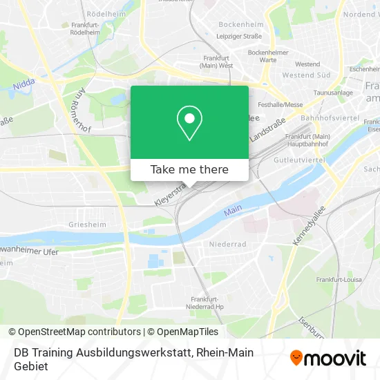 Карта DB Training Ausbildungswerkstatt