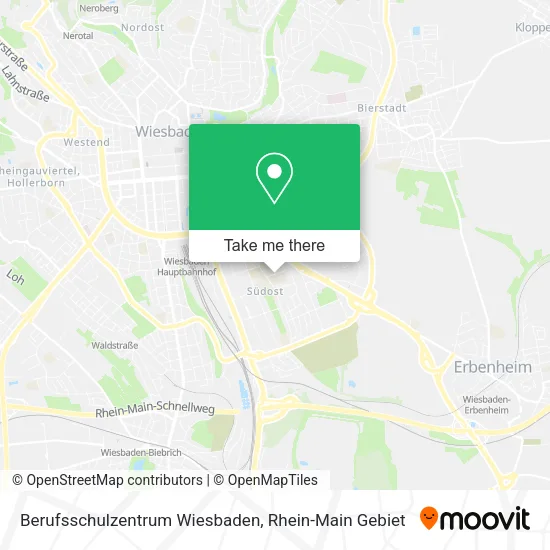 Карта Berufsschulzentrum Wiesbaden