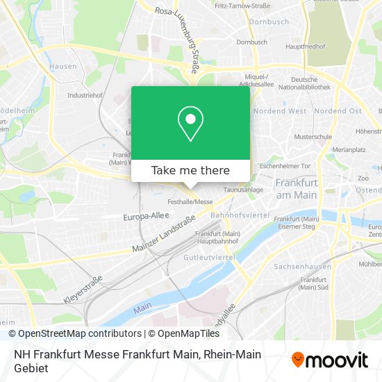Карта NH Frankfurt Messe Frankfurt Main